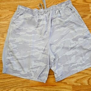 Men's Gray Camouflage Shorts